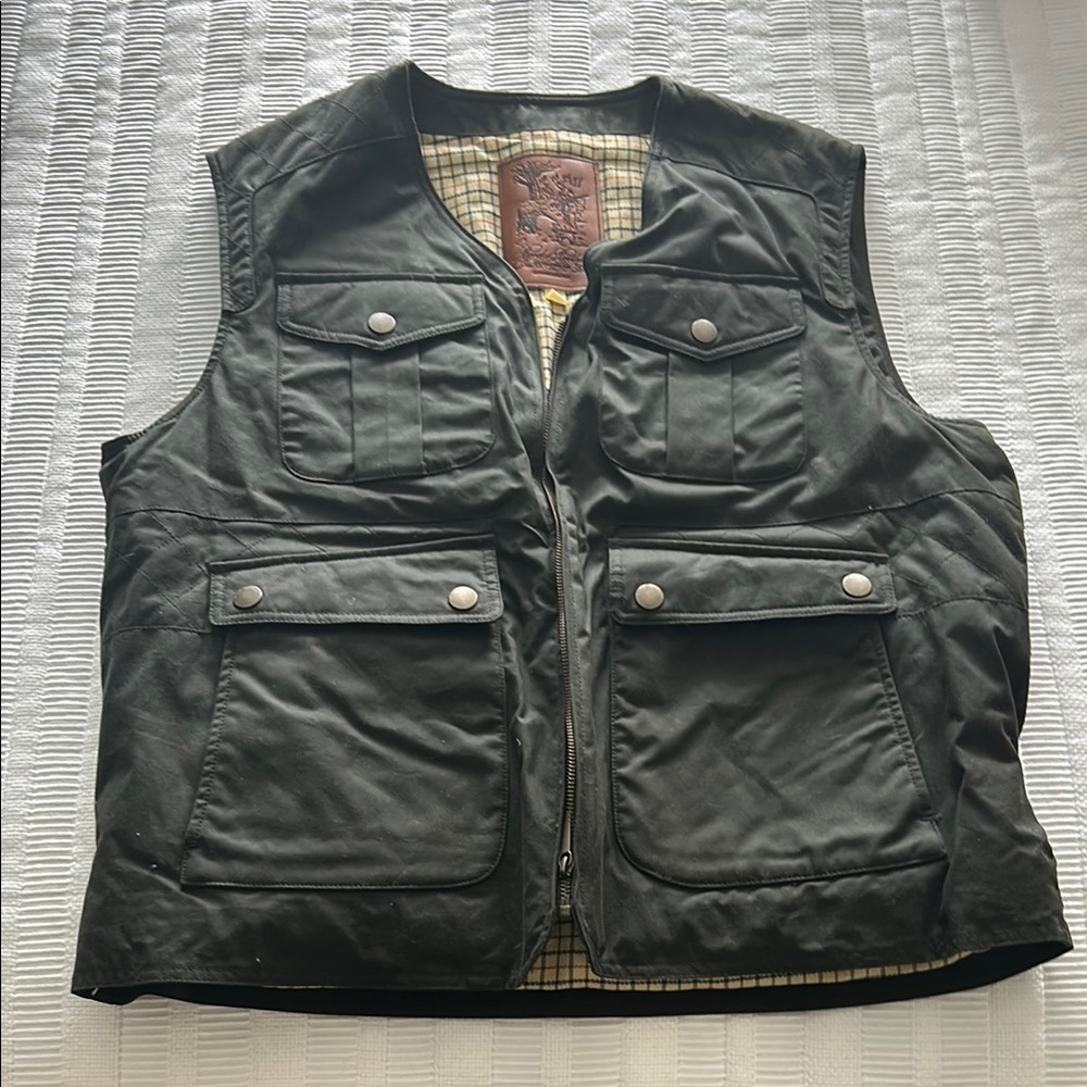 Men's Green Utility Vest - Brand New